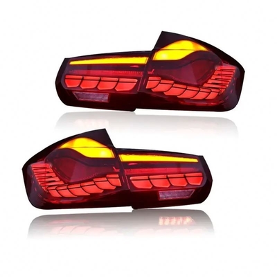 Dragon Scale Look LED Streamer Taillight Modified Made for BMW 3 Series F30 F35 13-15