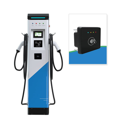 400V -20% Output Power Floor-Standing Ac Ev Charger Type1 Type 2 Gb/T With Pos Credit Card Payment
