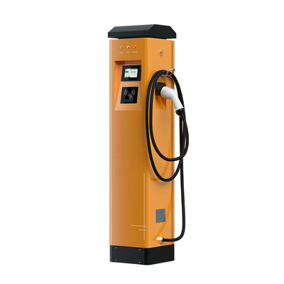 400V -20% Output Power Floor-Standing Ac Ev Charger Type1 Type 2 Gb/T With Pos Credit Card Payment
