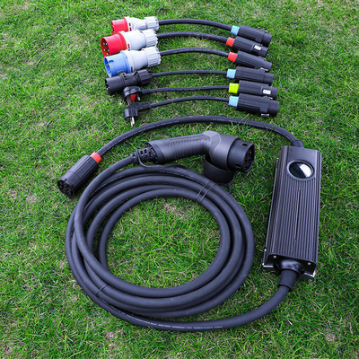 Type 2 Connection 16.5Kw Portable EV Charger with LED Display and 400v Output Voltage