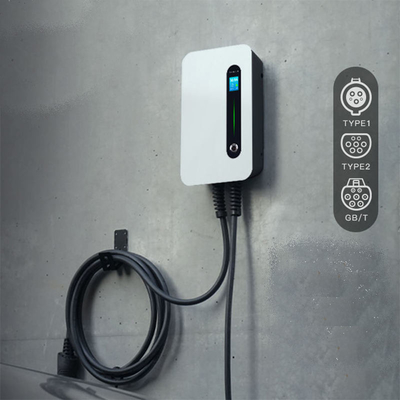 32A EV Wall-Mounted Charger with Tesla Interface Standard Oem Odm Sae J1772 IP 66 Rated