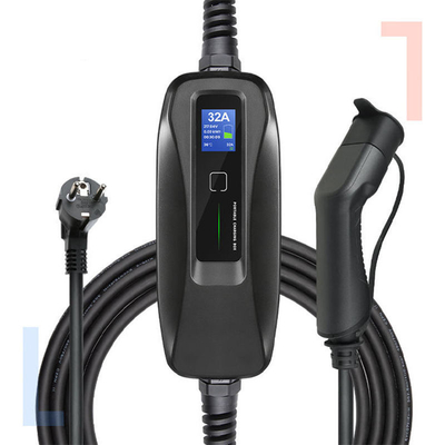 32A Portable Fast Easy EV Car Charger for Home Withstand Voltage 2000V IP Rating IP66