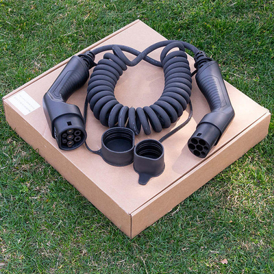 16A 32A Type2-Type2 EV Charging Connector with TPU Material and Operating Voltage 250V